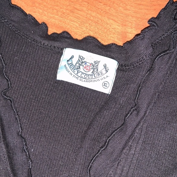 Original Juicy Couture Cap Sleeve Ruffle Edge Top - Picture 3 of 8
